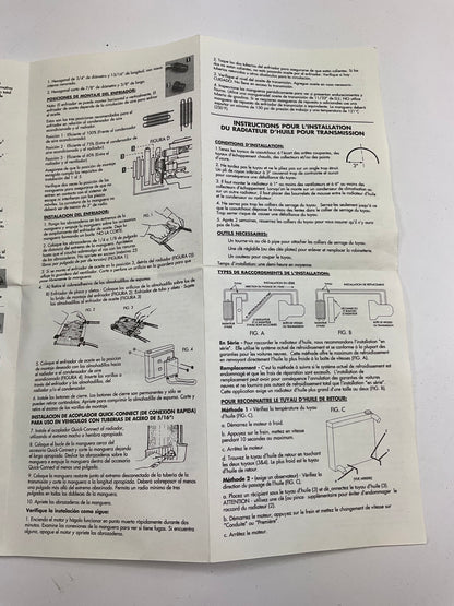 MISSING ADHESIVE PADS - Hayden 251 Transmission Oil Cooler Installation Kit 5/16