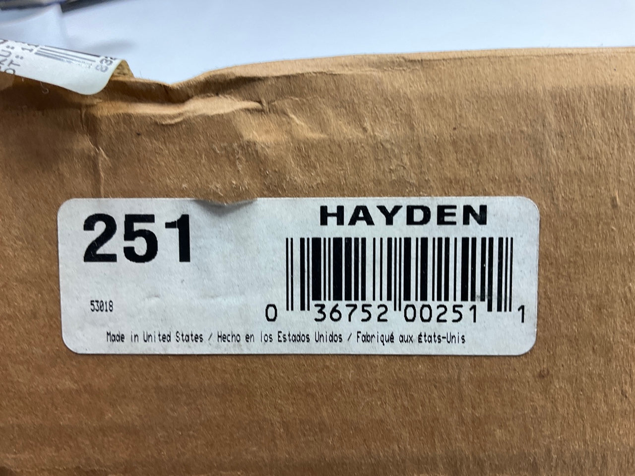 MISSING ADHESIVE PADS - Hayden 251 Transmission Oil Cooler Installation Kit 5/16