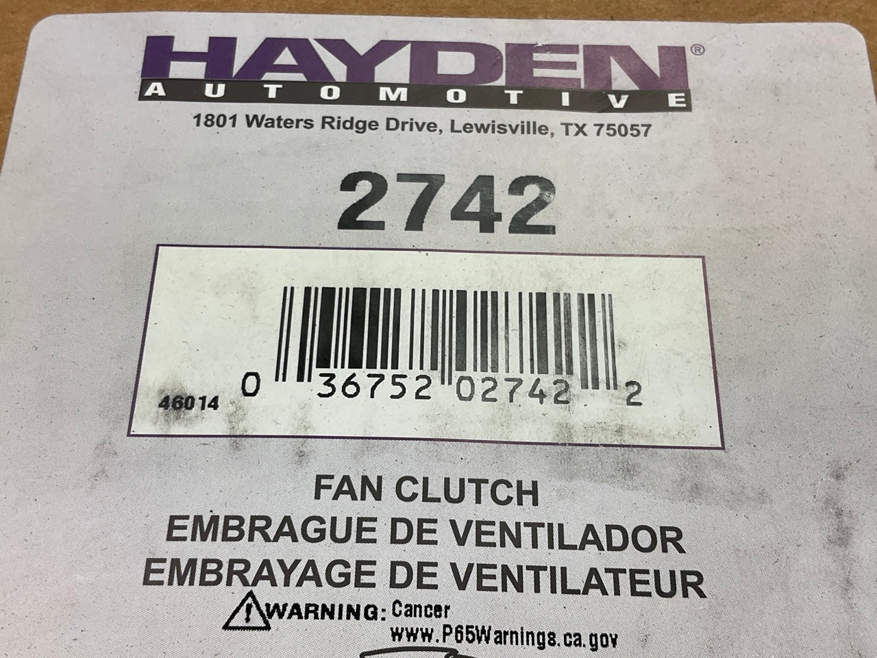 Hayden 2742 Engine Cooling Fan Clutch