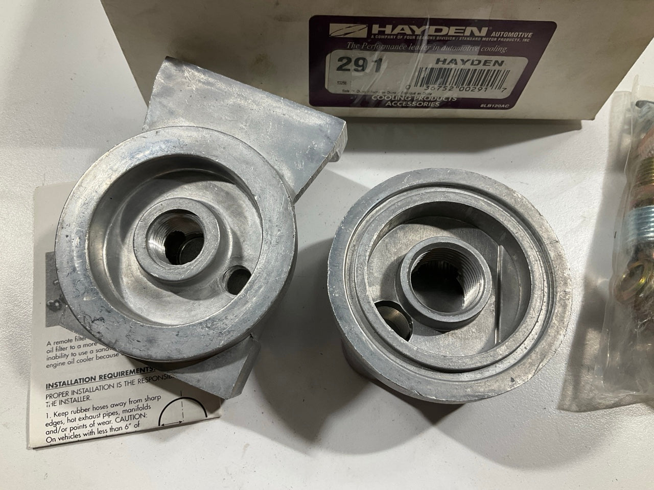 Hayden 291 Engine Oil Filter Remote Mounting Kit