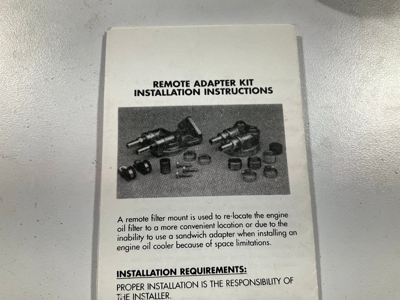 Hayden 291 Engine Oil Filter Remote Mounting Kit