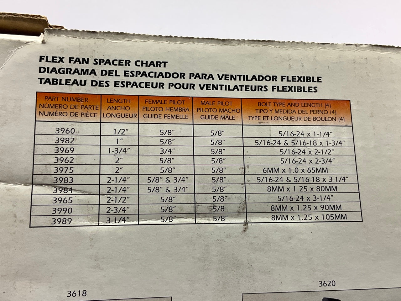 Hayden 3565 Engine Cooling Mechanical Flex Fan, 6-blade, 15'' Diameter