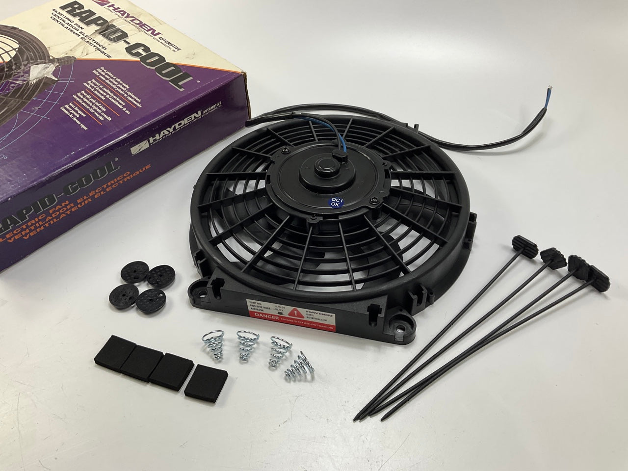 Hayden 3670 Reversible Universal 12V Electric Cooling Fan - 10''