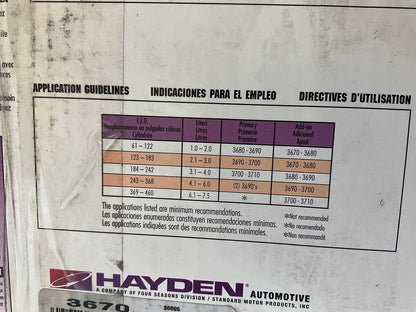 Hayden 3670 Reversible Universal 12V Electric Cooling Fan - 10''