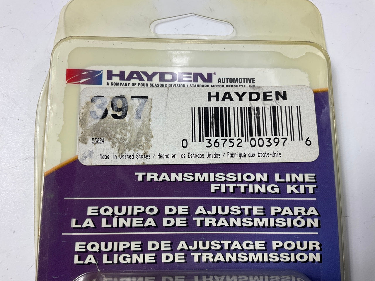 Hayden Automatic Transmission Oil Cooler Line Connector 3/8'' Trans Line Fitting