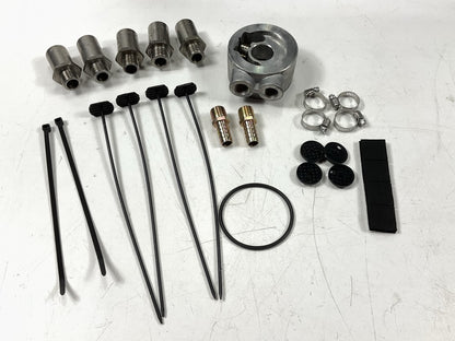 Hayden 459 Oil Cooler Kit 7-1/2'' X 12-1/2'' X 3/4'' With Hose & Install Kit