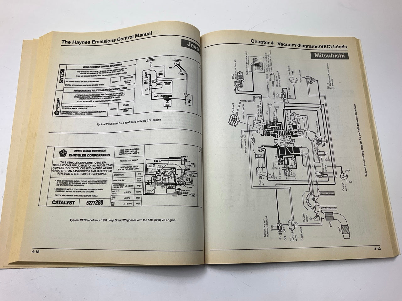 OPEN - Haynes 10210 Techbook Automotive Emissions Control Manual