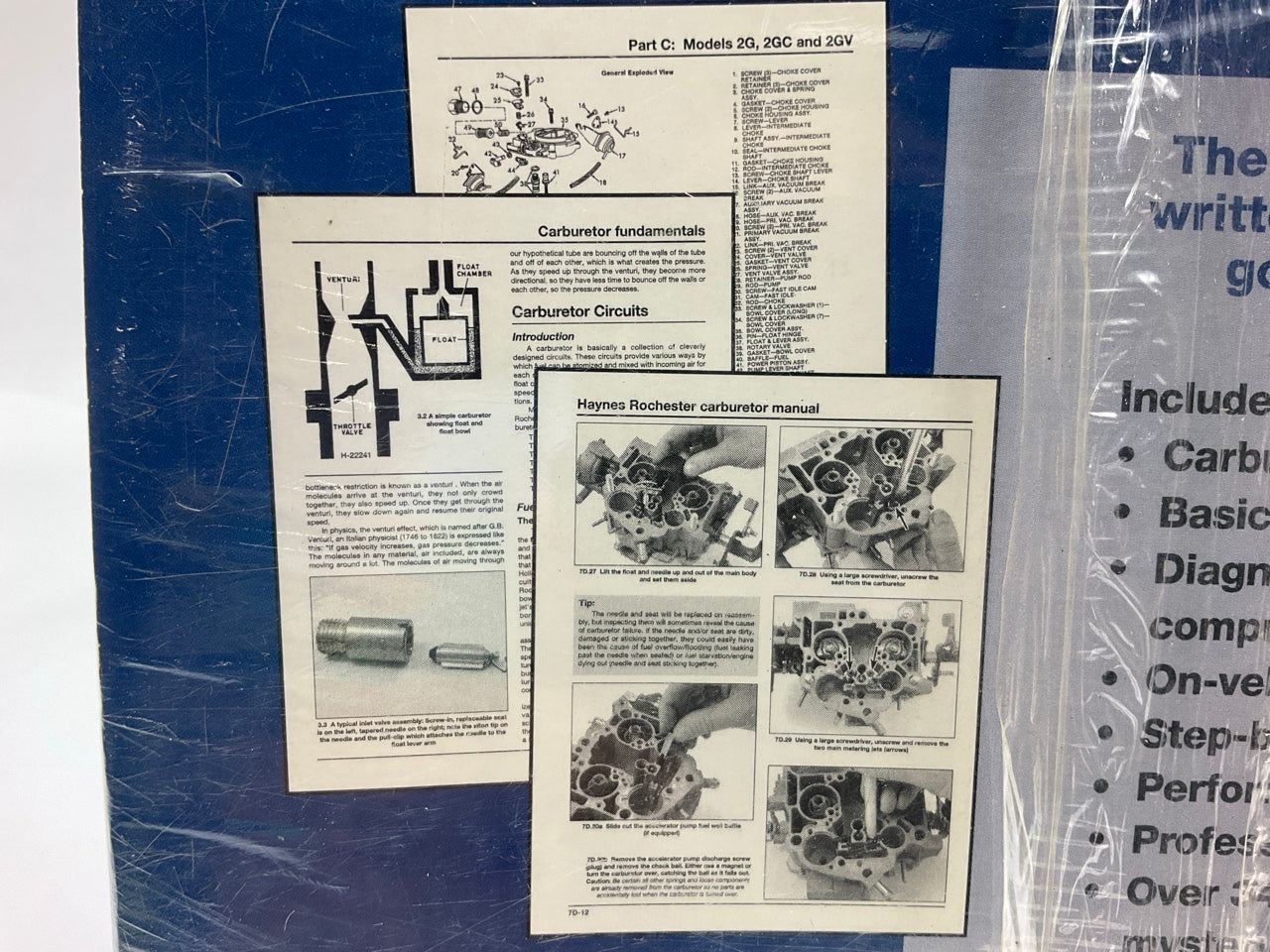 Haynes 10230 Techbook Carburetor Manual For Rochester 1-BBL, 2-BBL, & 4-BBL