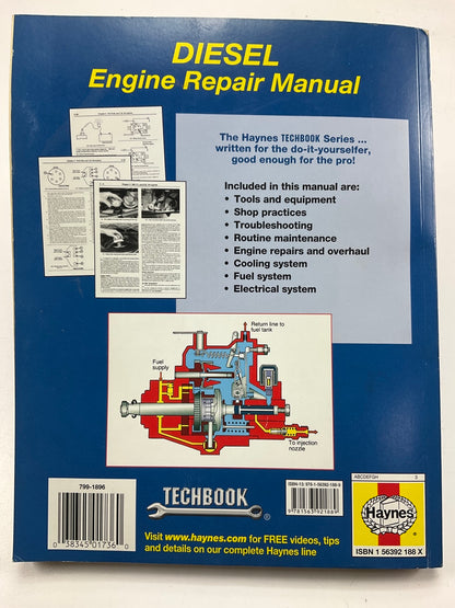 Haynes 10330 Techbook Diesel Engine Repair Manual For General Motors & Ford