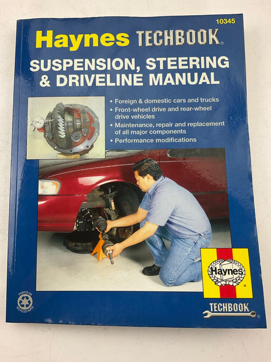 OPEN - Haynes 10345 Suspension, Steering & Driveline Manual Techbook