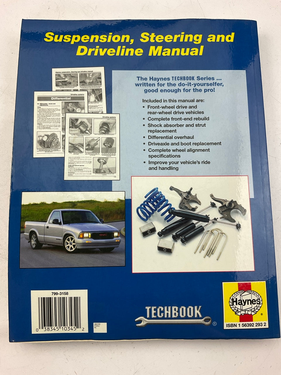 OPEN - Haynes 10345 Suspension, Steering & Driveline Manual Techbook