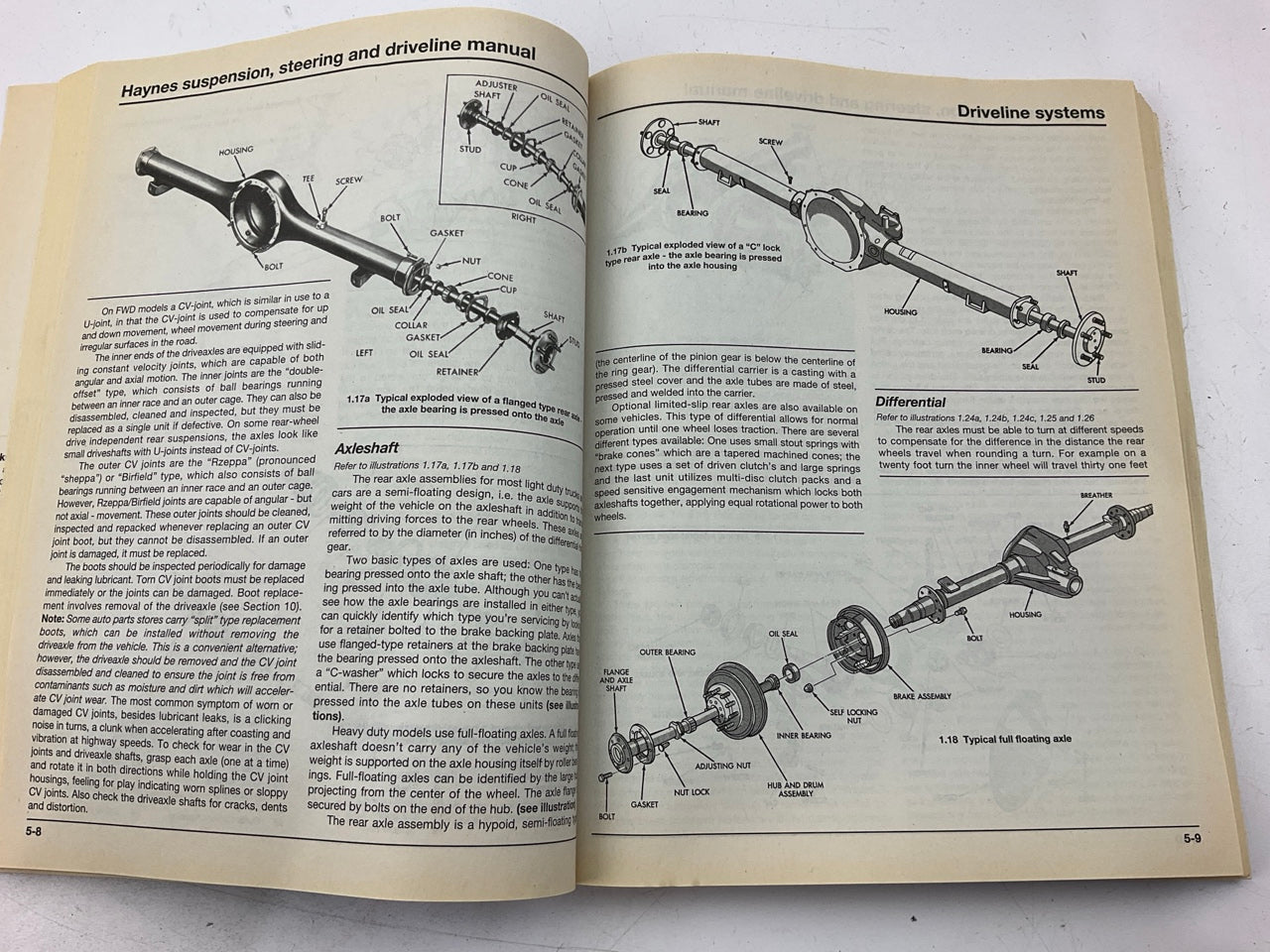 OPEN - Haynes 10345 Suspension, Steering & Driveline Manual Techbook