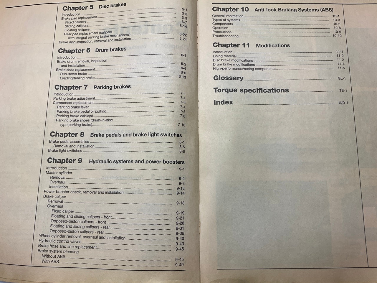 DAMAGED - Haynes 10410 Techbook Automotive Brake Manual