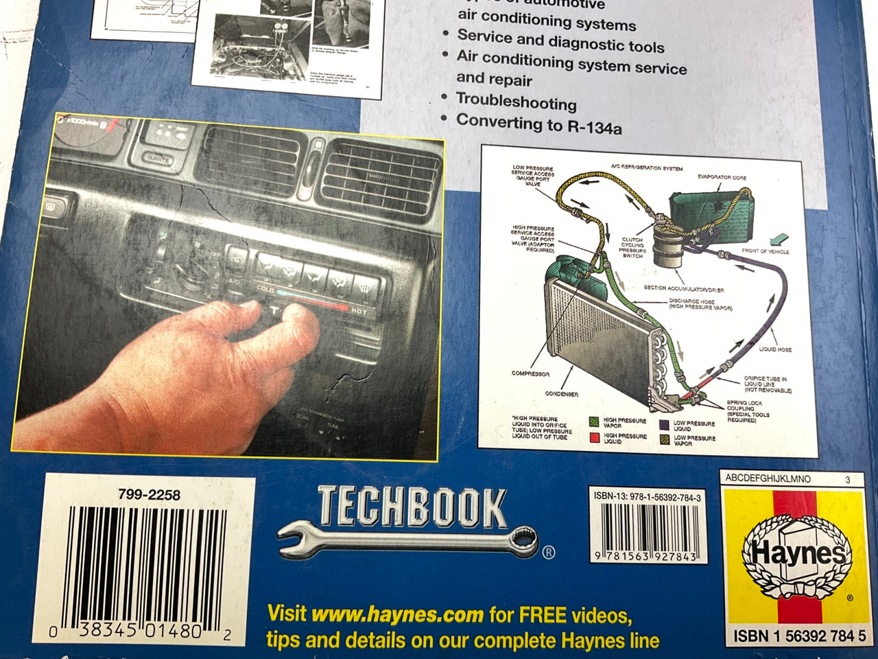 Haynes 10425 Techbook Automative Heating & Air Conditioning Repair Manual