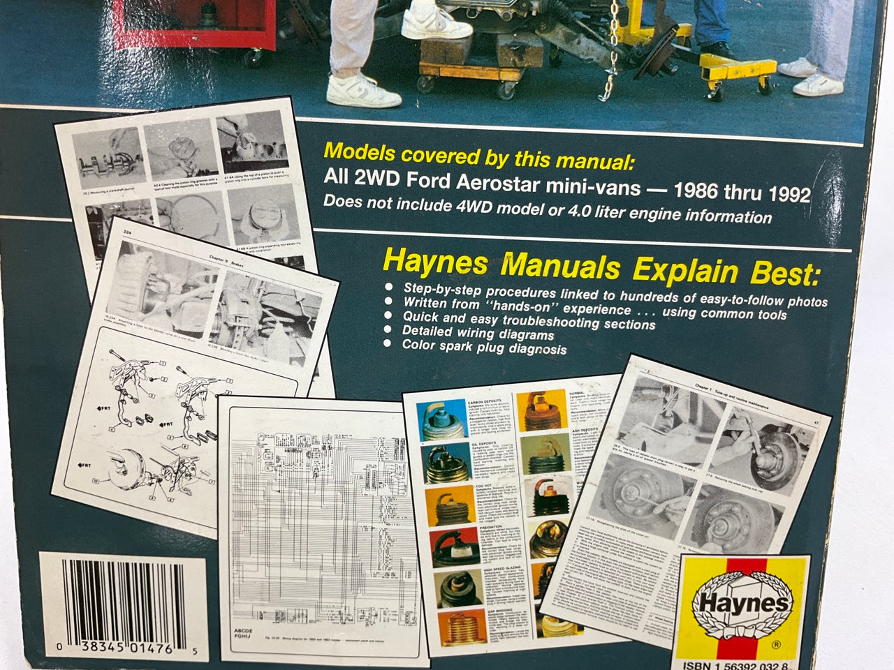 OPEN - Haynes 1476 Repair Manual For 1986-1992 For Aerostar Mini-vans 2.3L 2.8L