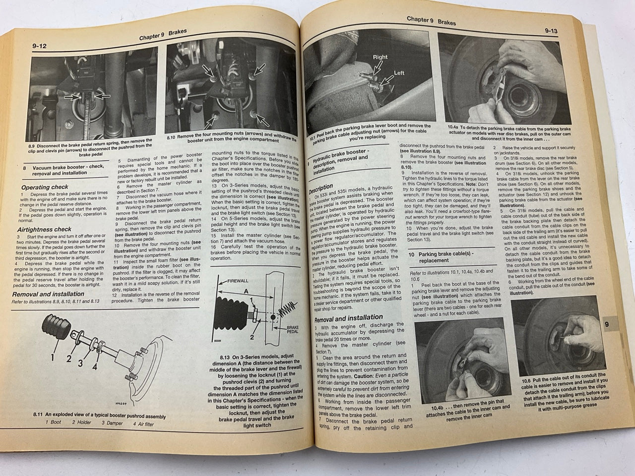 OPENED - Haynes 18020 Repair Manual For 1984-1992 BMW 3 & 5 Series