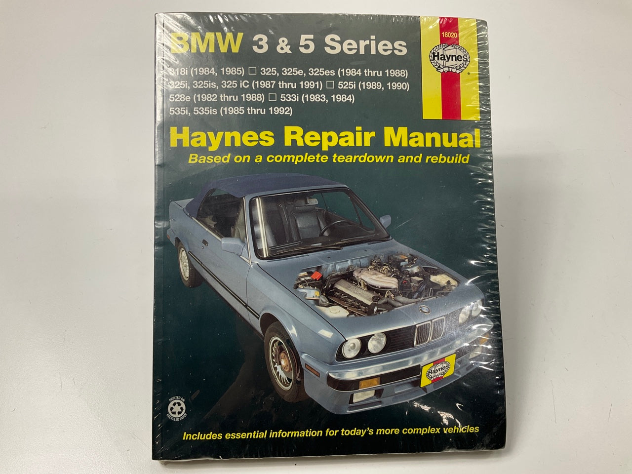 SEALED - Haynes 18020 Repair Manual For 1984-1992 BMW 3 & 5 Series