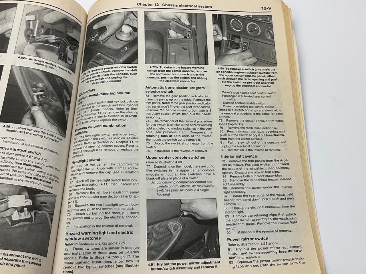 OPENED - Haynes 18021 Repair Manual For 1992-1998 BMW 3-Series E36
