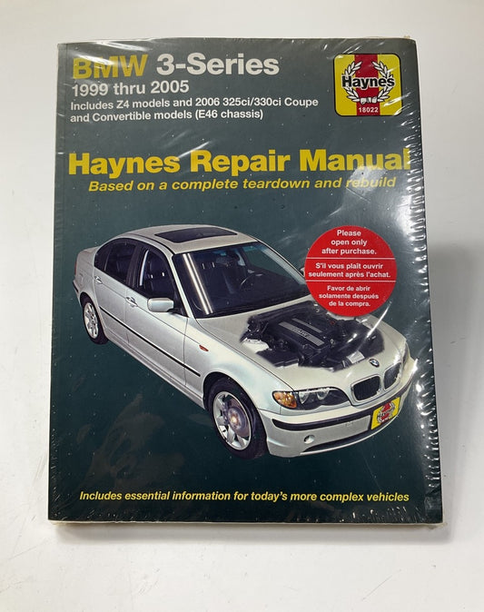 SEALED - Haynes 18022 Repair Manual For 99-05 Bmw 3-Series Z4 2006 325ci/33ci