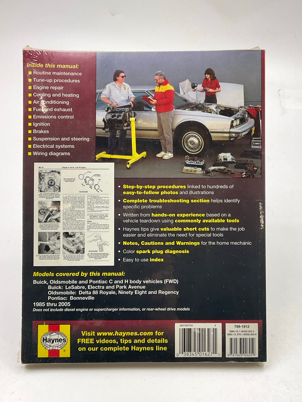 Haynes 19020 Repair Manual - 85-05 Front Wheel Drive Buick Oldsmobile & Pontiac