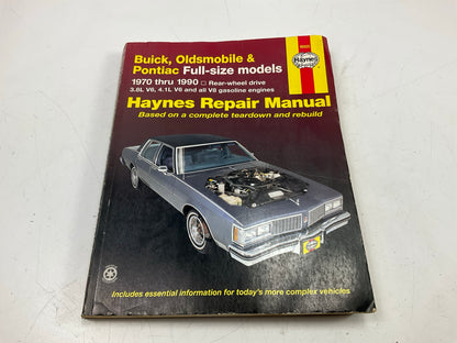 USED Haynes 19025 Repair Manual 1970-1990 Buick Olds Pontiac Full-size Cars RWD