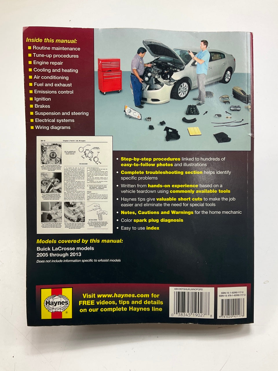OPEN - Haynes 19027 Repair Manual For 2005-2013 Buick LaCrosse