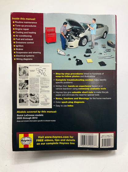 OPEN - Haynes 19027 Repair Manual For 2005-2013 Buick LaCrosse