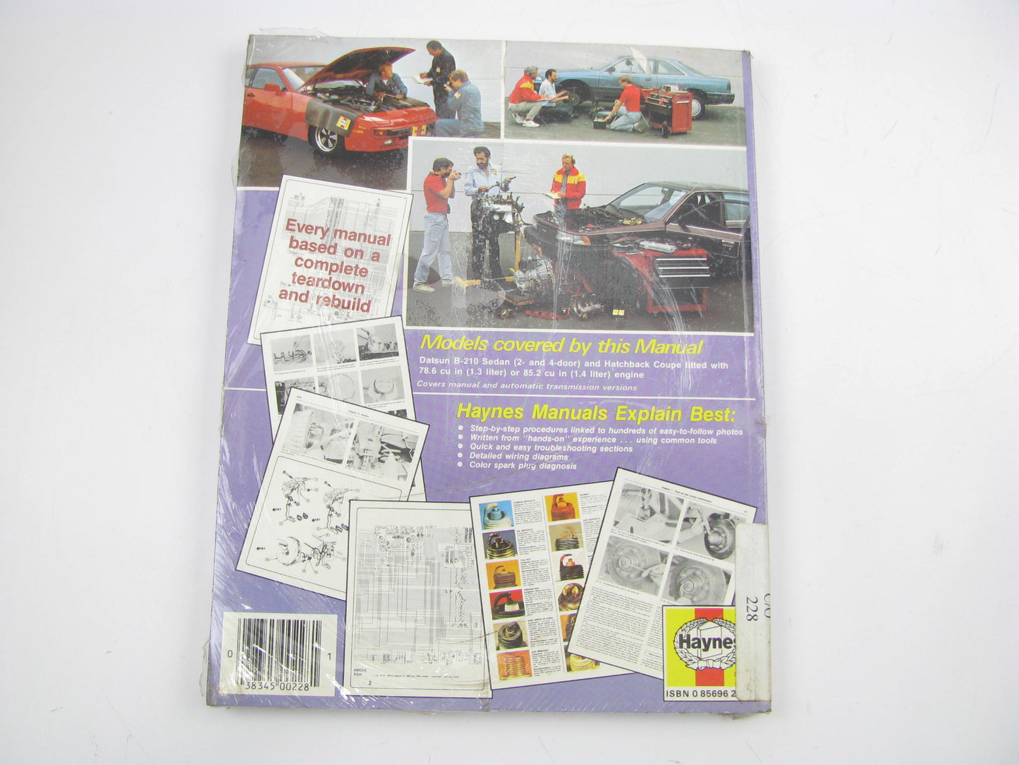 Haynes Repair Manual #228 For Datsun B210 1973 Thru Aug 1978