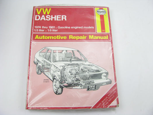 SEALED - Haynes 238 Automotive Repair Manual - 1974-1981 Volkswagen VW Dasher