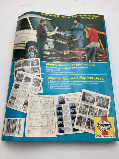 OPENED - Haynes 24010 Repair Manual For 1985-2003 Chevrolet Astro & GMC Safari