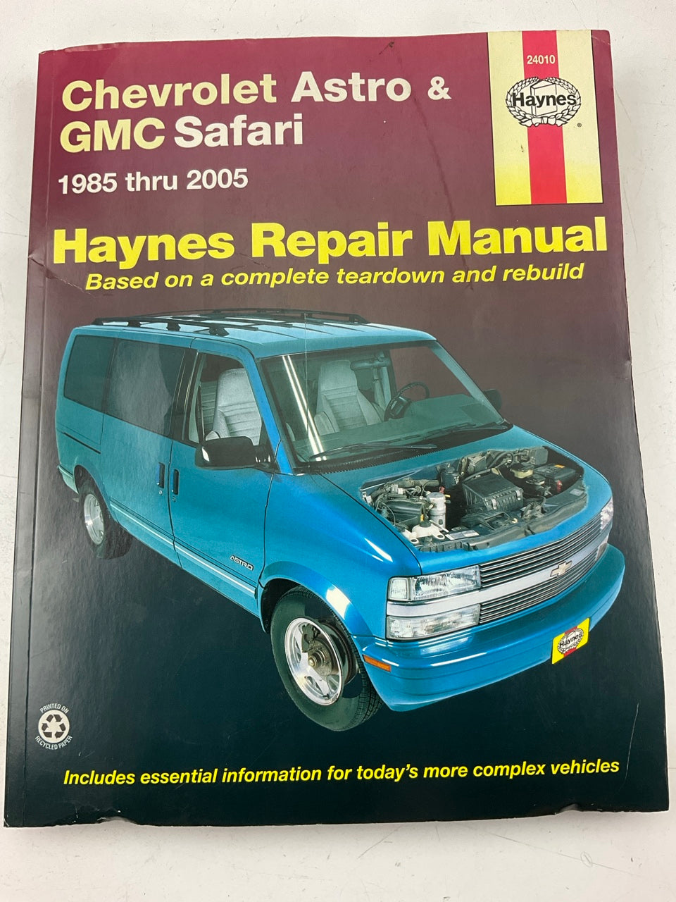 OPENED - Haynes 24010 Repair Manual For 1985-2003 Chevrolet Astro & GMC Safari