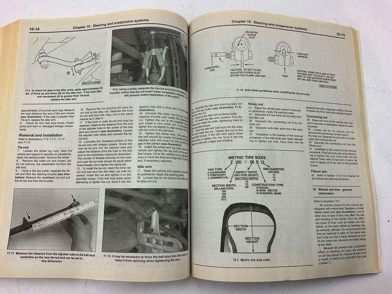 OPENED - Haynes 24010 Repair Manual For 1985-2003 Chevrolet Astro & GMC Safari