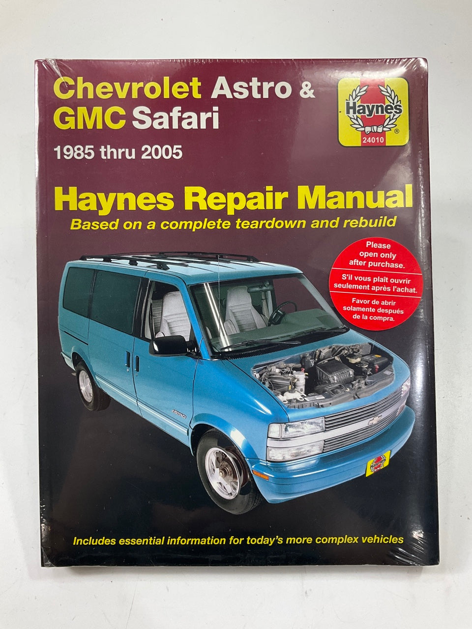 SEALED - Haynes 24010 Repair Manual For 1985-2005 Chevrolet Astro & GMC Safari