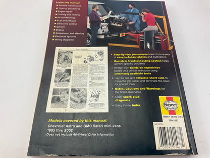 USED - Haynes 24010 Repair Manual For 1985-2003 Chevrolet Astro & GMC Safari