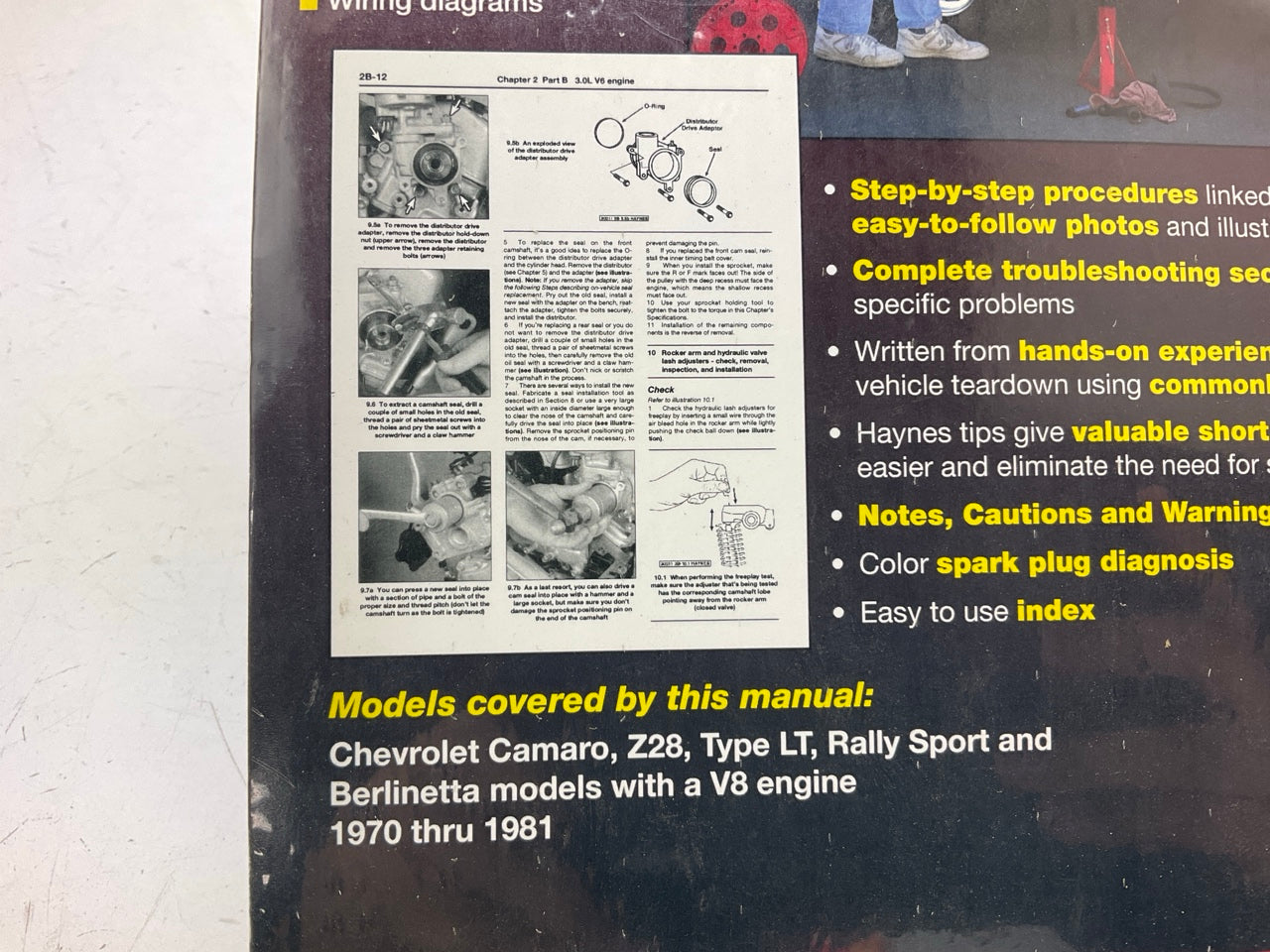SEALED - Haynes 24015 Automotive Repair Manual 1971-1981 Chevrolet Camaro W/ V8