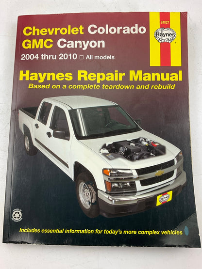 Haynes 24027 Repair Manual For 2004-2010 Chevrolet Colorado & GMC Canyon - OPEN