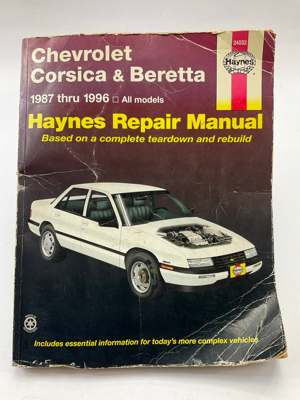 Repair Manual Haynes 24032 - 1987-1996 CORSICA & BERETTA  - DAMAGED