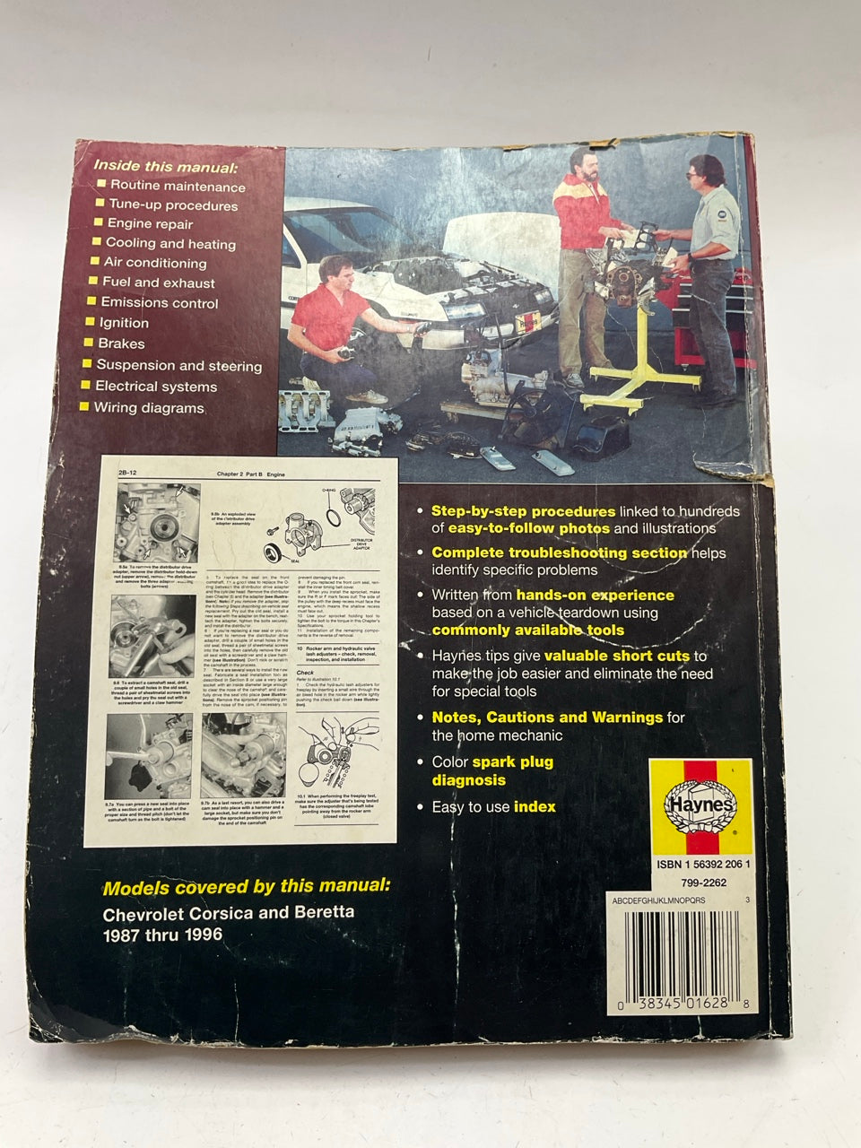 Repair Manual Haynes 24032 - 1987-1996 CORSICA & BERETTA  - DAMAGED