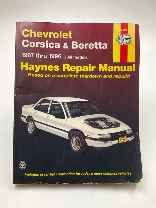 USED - Haynes 24032 Repair Manual For 1987-1996 Chevy Corsica & Beretta