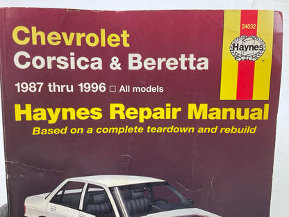 USED - Haynes 24032 Repair Manual For 1987-1996 Chevy Corsica & Beretta