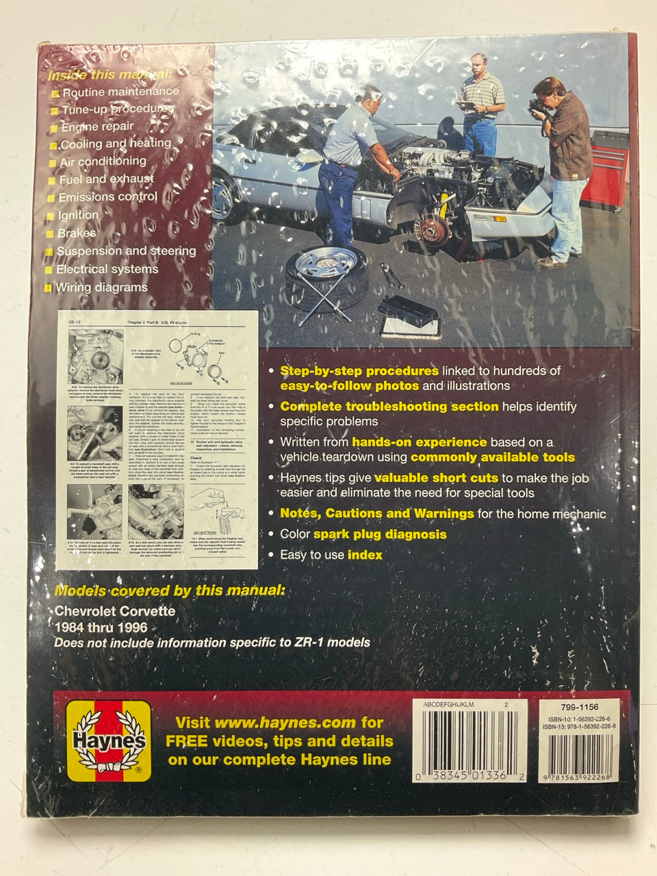 SEALED - Haynes 24041 Repair Manual - 1984-1996 Chevrolet Corvette C4