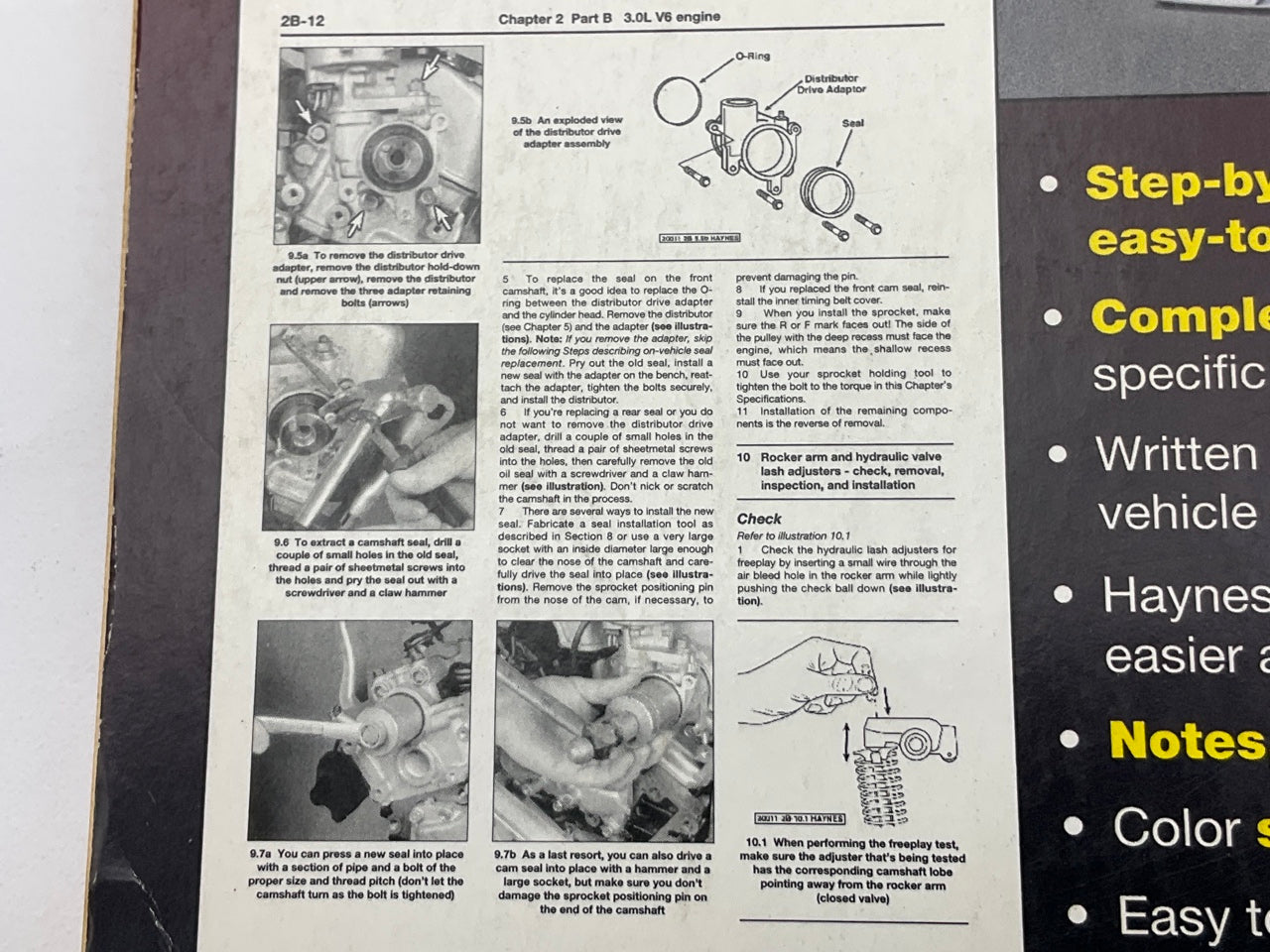 OPENED, Haynes 24046 Repair Manual 1991-1996 Roadmaster, Caprice 94-96 Impala SS