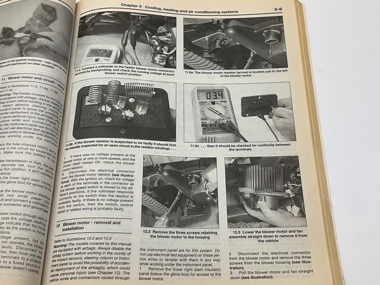 OPENED, Haynes 24046 Repair Manual 1991-1996 Roadmaster, Caprice 94-96 Impala SS