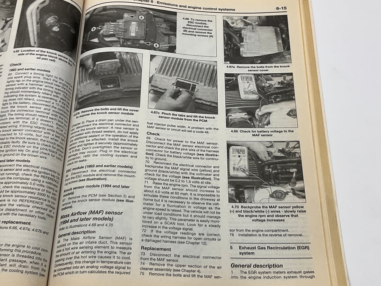 OPENED, Haynes 24046 Repair Manual 1991-1996 Roadmaster, Caprice 94-96 Impala SS