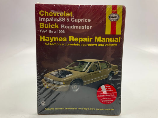 Haynes 24046 Repair Manual For 1991-1996 Roadmaster, Caprice 1994-1996 Impala SS Type 2