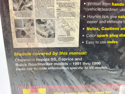 Haynes 24046 Repair Manual For 1991-1996 Roadmaster, Caprice 1994-1996 Impala SS Type 2