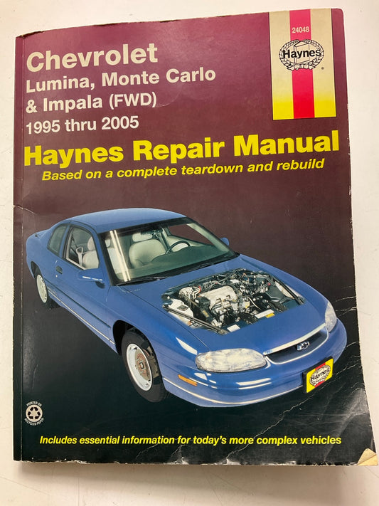 USED - Haynes 24048 Repair Manual For 1995-05 Chevy Lumina, Monte Carlo, Impala