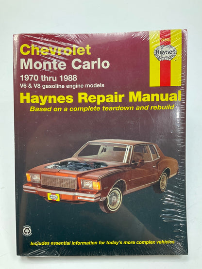 Hanes 24055 Repair Manual For 1970-1988 Chevrolet Monte Carlo