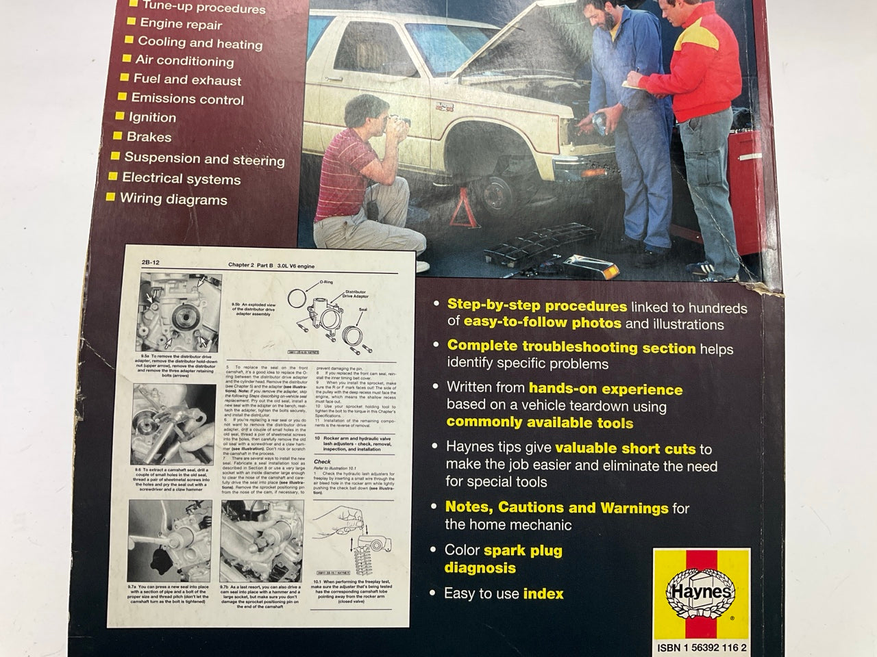 DAMAGED COVER - Haynes 24070 Repair Service Manual For 1982-1993 S10 S15 Pickups