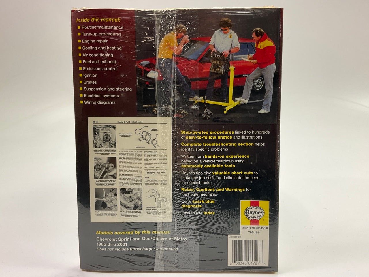 Haynes 24075 Repair Manual For 1985-1991 Sprint, Metro